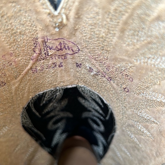 Justin Women’s Black Cowboy Boots - Picture 5 of 6